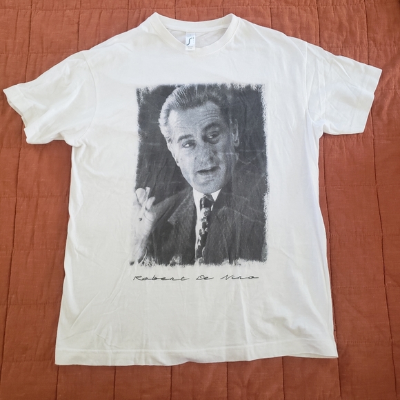 Regent Tops - White Robert Di Nero /Goodfellas T-Shirt Size Womens Small